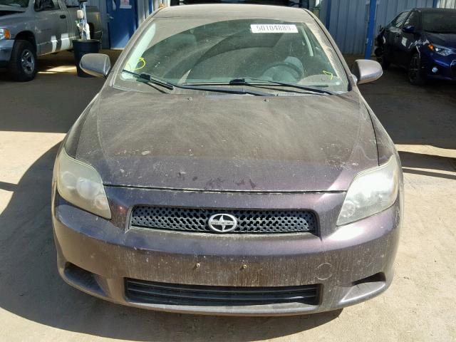 JTKDE167780260834 - 2008 TOYOTA SCION TC იასამნისფერი ფოტო 10