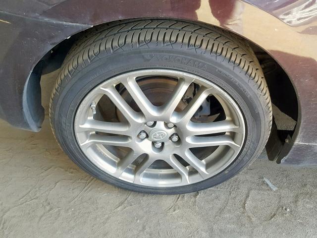 JTKDE167780260834 - 2008 TOYOTA SCION TC იასამნისფერი ფოტო 9