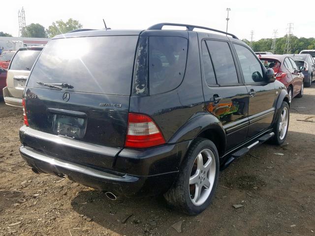 4JGAB74E3YA204189 - 2000 MERCEDES-BENZ ML 55 BLACK photo 4