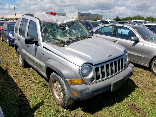 1J4GL48K96W287230 - 2006 JEEP LIBERTY SP SILVER photo 1