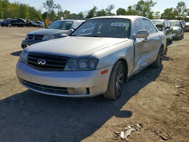 JNKAY41EX3M001974 - 2003 INFINITI M45 SILVER photo 2