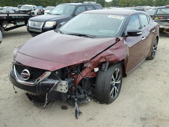 1N4AA6AP9JC378338 - 2018 NISSAN MAXIMA 3.5 MAROON photo 2