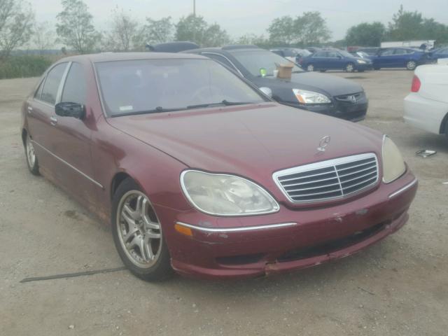 WDBNG75J61A184222 - 2001 MERCEDES-BENZ S 500 MAROON photo 1