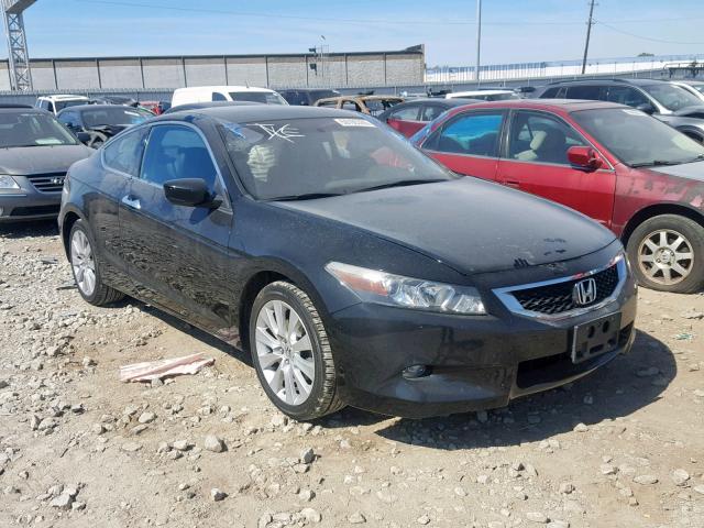 1HGCS22849A012716 - 2009 HONDA ACCORD EXL BLACK photo 1