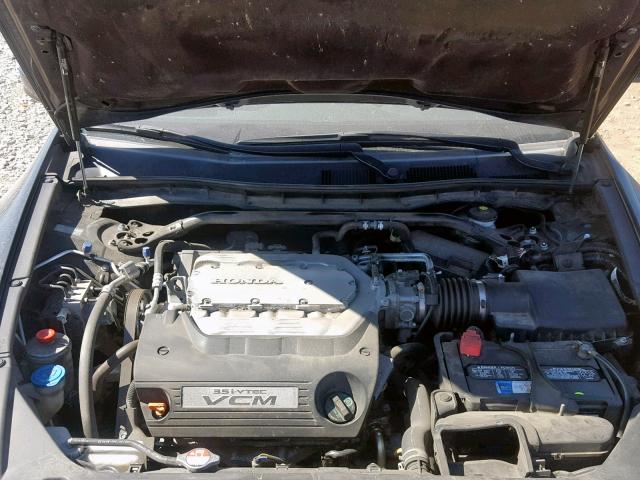 1HGCS22849A012716 - 2009 HONDA ACCORD EXL BLACK photo 7