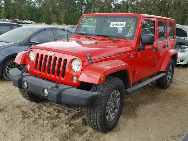 1C4BJWFG2FL729203 - 2015 JEEP MARINE LOT RED photo 2