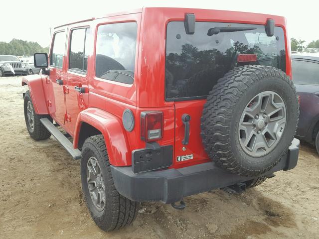 1C4BJWFG2FL729203 - 2015 JEEP MARINE LOT RED photo 3