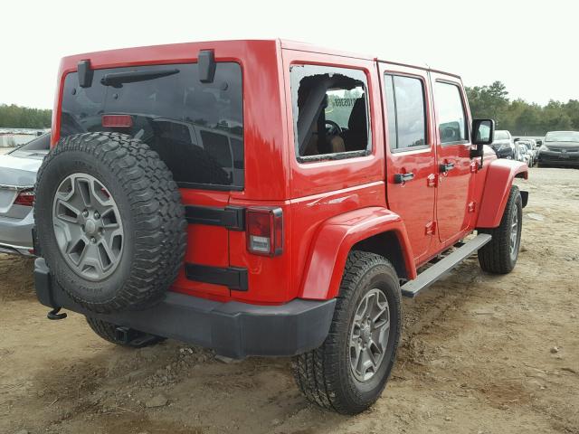 1C4BJWFG2FL729203 - 2015 JEEP MARINE LOT RED photo 4