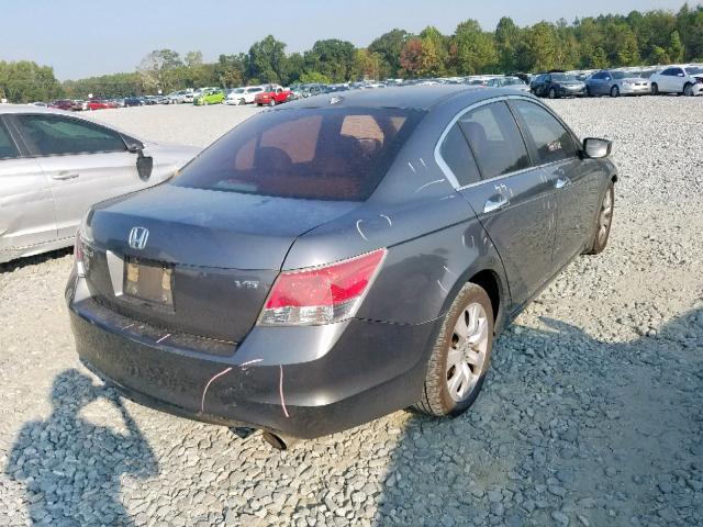 5KBCP3F85AB007733 - 2010 HONDA ACCORD EXL SILVER photo 4