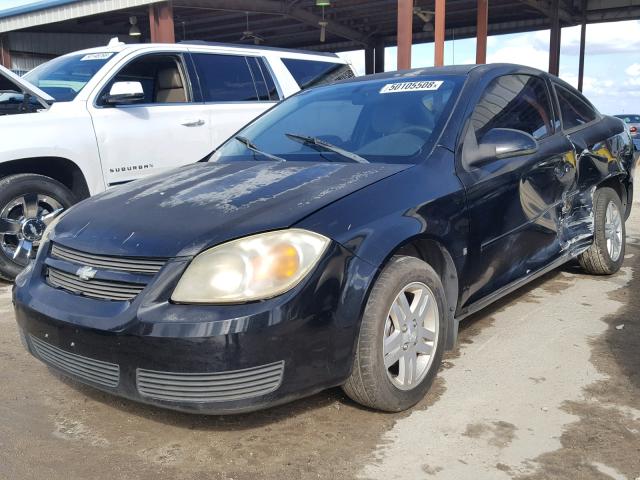 1G1AL15F567639000 - 2006 CHEVROLET COBALT LT BLACK photo 2