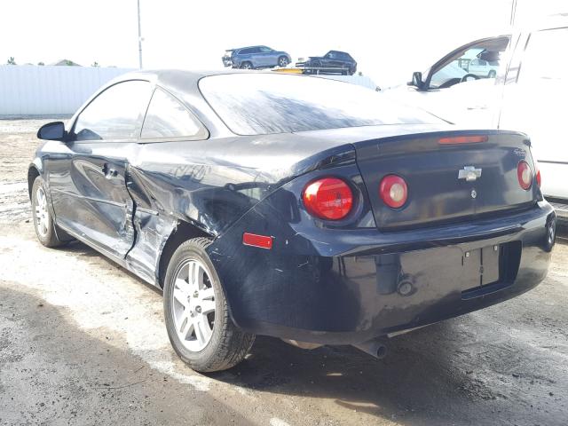 1G1AL15F567639000 - 2006 CHEVROLET COBALT LT BLACK photo 3