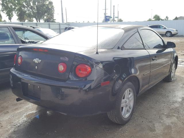 1G1AL15F567639000 - 2006 CHEVROLET COBALT LT BLACK photo 4