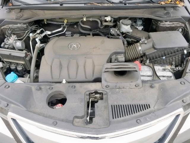 5J8TB3H38EL004019 - 2014 ACURA RDX GRAY photo 7