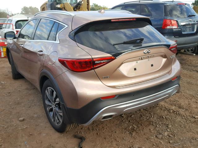 SJKCH5CR6JA002518 - 2018 INFINITI QX30 BASE PINK photo 3