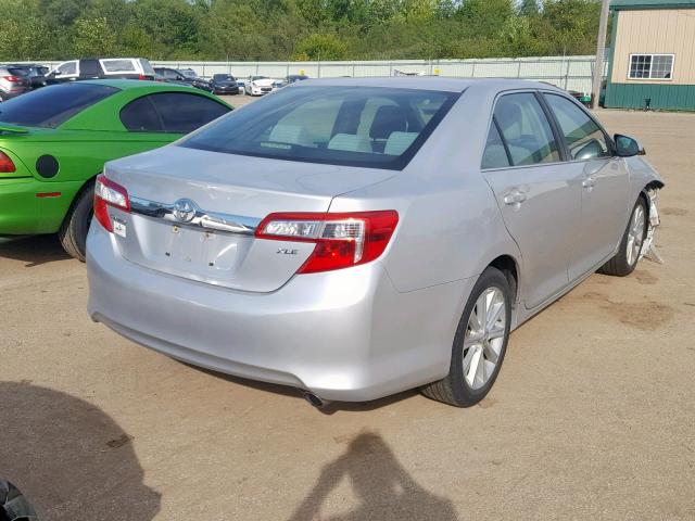 4T4BF1FK6CR234406 - 2012 TOYOTA CAMRY BASE SILVER photo 4