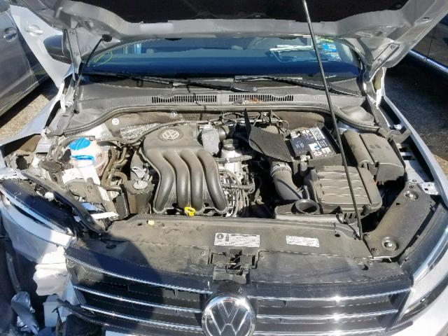 3VW2K7AJ9FM402489 - 2015 VOLKSWAGEN JETTA BASE SILVER photo 7