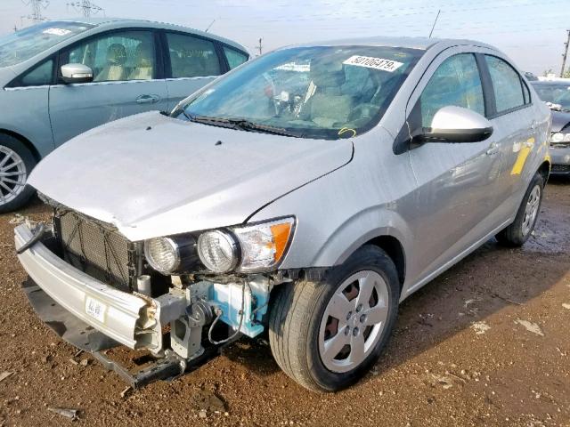 1G1JA5SH8F4140583 - 2015 CHEVROLET SONIC LS SILVER photo 2