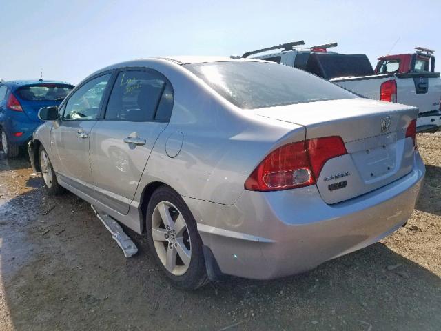 1HGFA16978L066172 - 2008 HONDA CIVIC EXL Gümüş foto 3