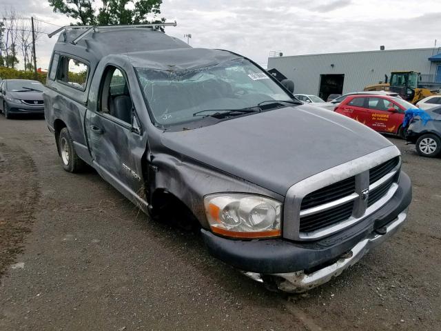 1D7HU16266J135630 - 2006 DODGE RAM 1500 S GRAY photo 1