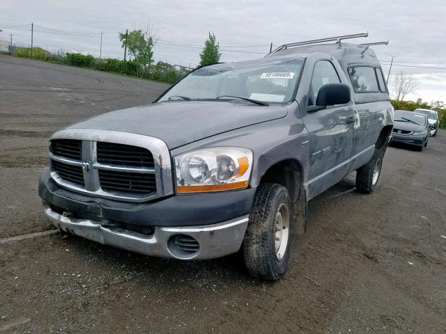 1D7HU16266J135630 - 2006 DODGE RAM 1500 S GRAY photo 2