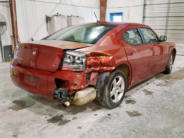 2B3KA33G98H100896 - 2008 DODGE CHARGER SX MAROON photo 4