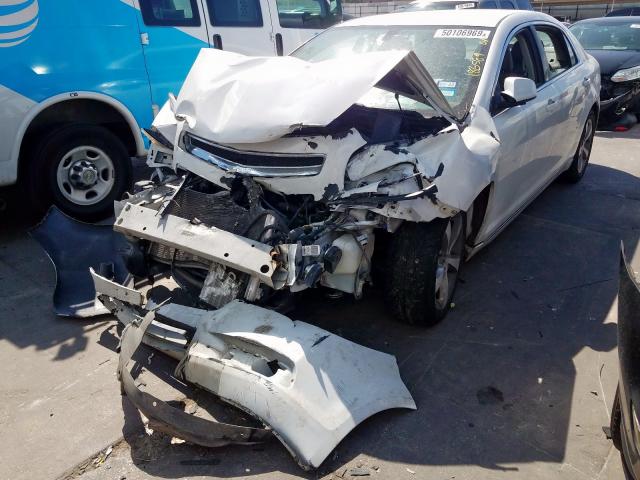 1G1ZC5EU3BF394450 - 2011 CHEVROLET MALIBU 1LT WHITE photo 2