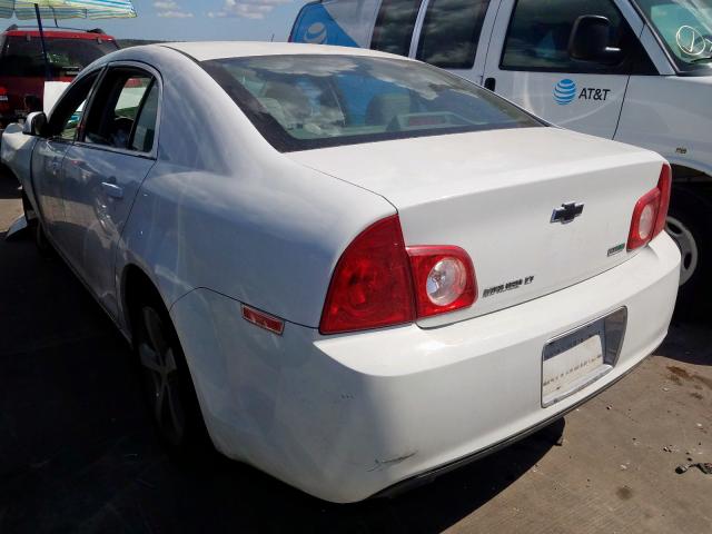 1G1ZC5EU3BF394450 - 2011 CHEVROLET MALIBU 1LT WHITE photo 3
