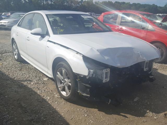 WAUKMAF41JA030775 - 2018 AUDI A4 ULTRA P WHITE photo 1