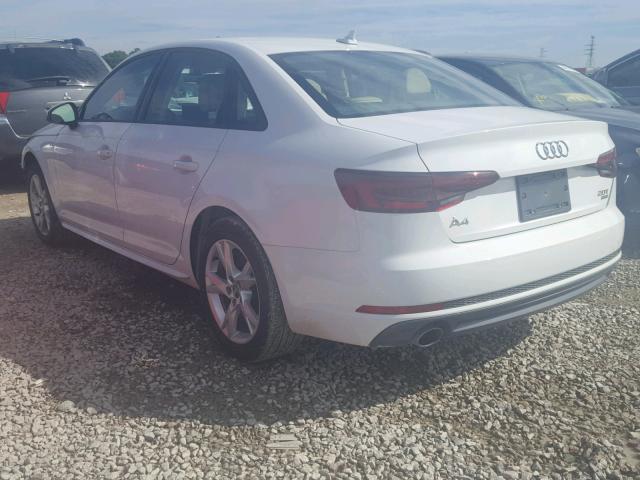 WAUKMAF41JA030775 - 2018 AUDI A4 ULTRA P WHITE photo 3