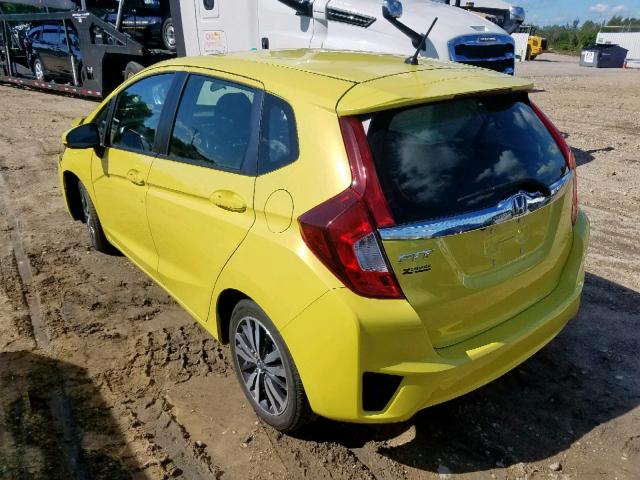 JHMGK5H72HS006811 - 2017 HONDA FIT EX YELLOW photo 3