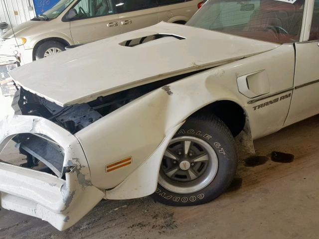 2W87Z8N176326 - 1978 PONTIAC TRANSAM WHITE photo 10