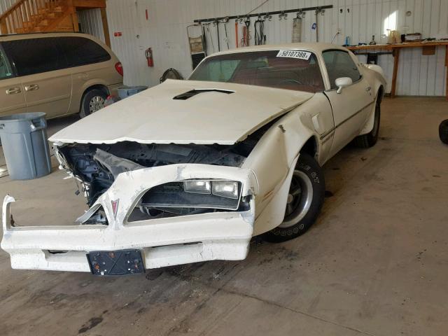 2W87Z8N176326 - 1978 PONTIAC TRANSAM WHITE photo 2