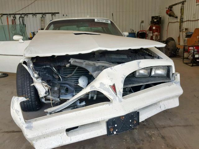 2W87Z8N176326 - 1978 PONTIAC TRANSAM WHITE photo 7