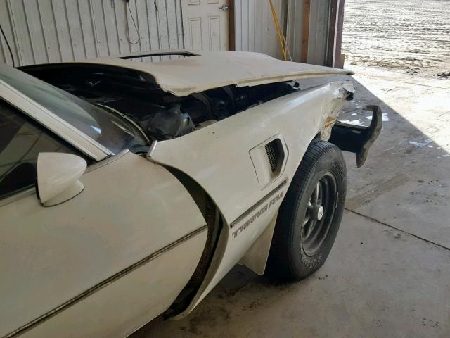 2W87Z8N176326 - 1978 PONTIAC TRANSAM WHITE photo 9