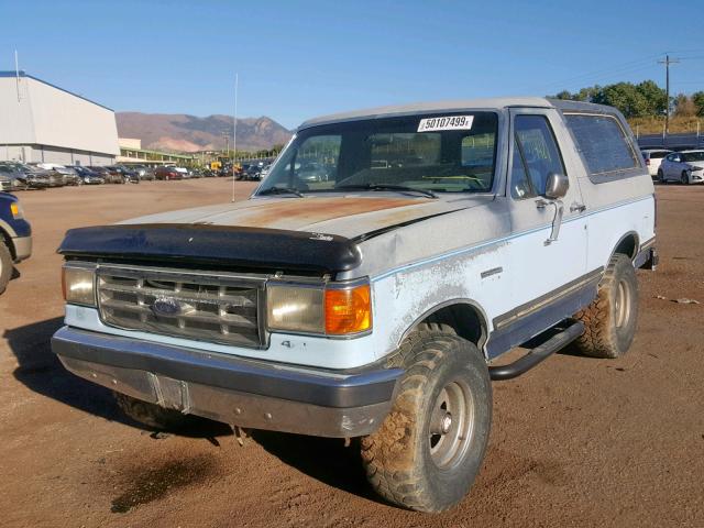 1FMEU15N4HLA65430 - 1987 FORD BRONCO U10 BLUE photo 2