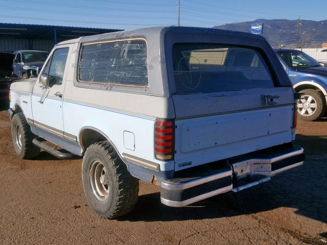 1FMEU15N4HLA65430 - 1987 FORD BRONCO U10 BLUE photo 3