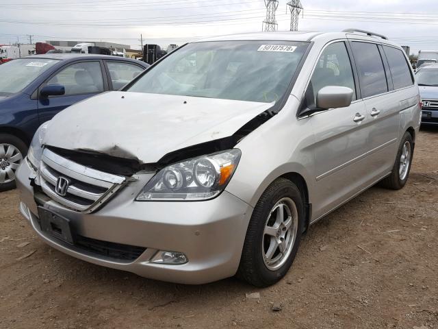 5FNRL38857B096438 - 2007 HONDA ODYSSEY TO SILVER photo 2