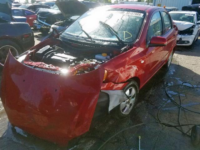 KL1TD56697B037242 - 2007 CHEVROLET AVEO BASE წითელი ფოტო 2