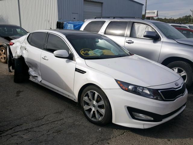 5XXGR4A66DG247607 - 2013 KIA OPTIMA SX WHITE photo 1