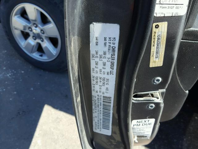 1C4NJCBA5ED595129 - 2014 JEEP COMPASS SP ნაცრისფერი ფოტო 10