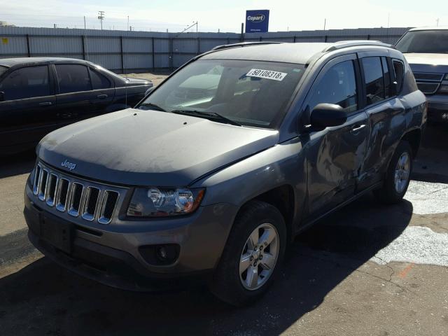 1C4NJCBA5ED595129 - 2014 JEEP COMPASS SP ნაცრისფერი ფოტო 2