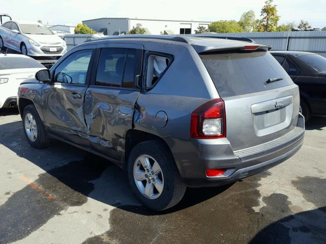 1C4NJCBA5ED595129 - 2014 JEEP COMPASS SP ნაცრისფერი ფოტო 3