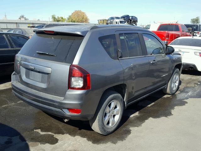 1C4NJCBA5ED595129 - 2014 JEEP COMPASS SP GRAY photo 4