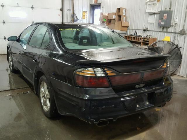 1G2HY54K824121718 - 2002 PONTIAC BONNEVILLE BLACK photo 3