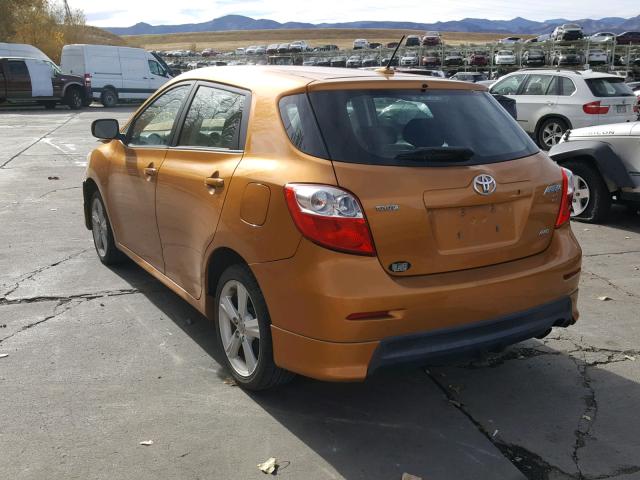 2T1LE40E49C010857 - 2009 TOYOTA COROLLA MA ORANGE photo 3