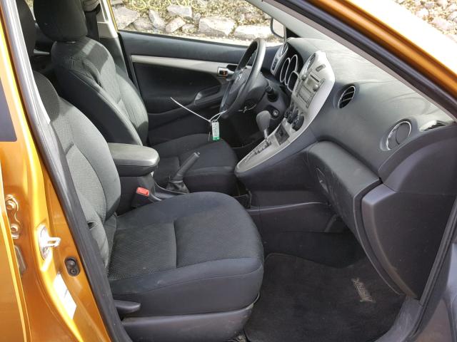 2T1LE40E49C010857 - 2009 TOYOTA COROLLA MA ORANGE photo 5