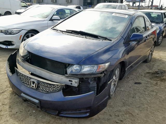 2HGFG1B88AH500582 - 2010 HONDA CIVIC EX BLUE photo 2