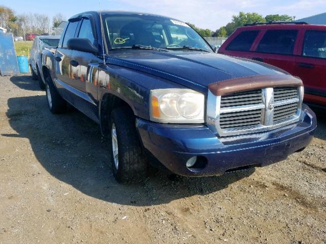 1D7HE48N76S556630 - 2006 DODGE DAKOTA QUA BLUE photo 1