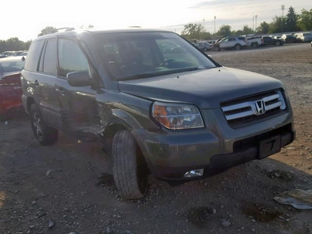 5FNYF28378B013952 - 2008 HONDA PILOT SE GRAY photo 1