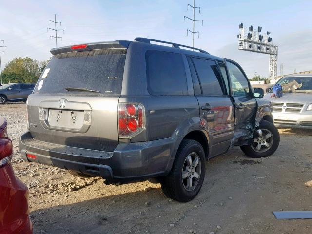 5FNYF28378B013952 - 2008 HONDA PILOT SE GRAY photo 4